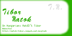 tibor matok business card